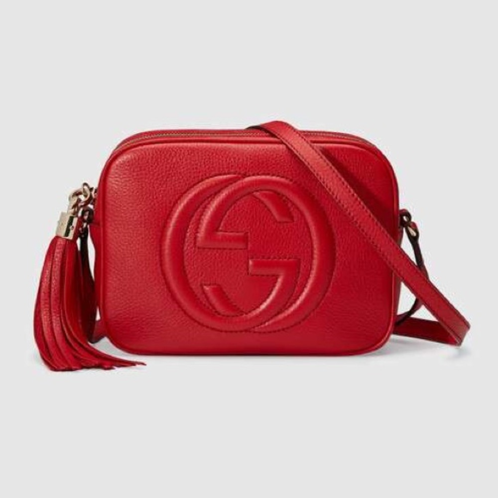 🚫SOLD🚫Gucci Small Soho Leather Disco Bag RED